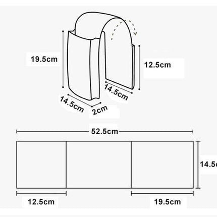 Cotton Linen Bedside Storage Bag
