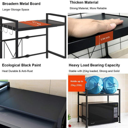 Expandable Kitchen Counter Shelf Rack Organizer