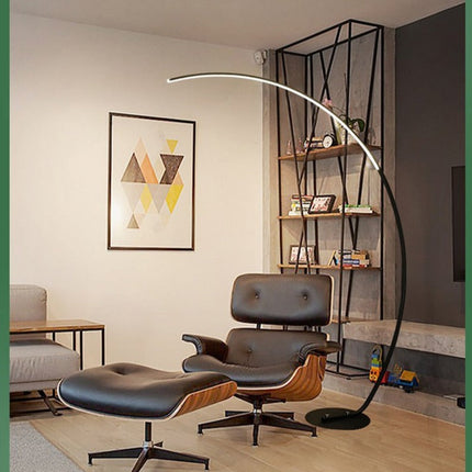 Elegant Curved LED Corner Floor Lamp