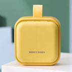 yellow pill case