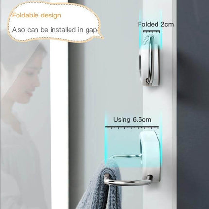 Stainless Steel Wall-Mounted Foldable Towel Hanger