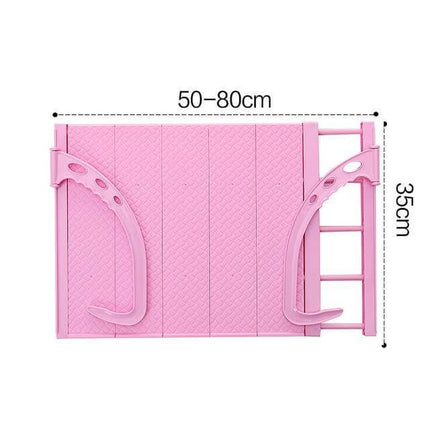 Balcony Foldable Clothes Hanging Drying Rack Organizer