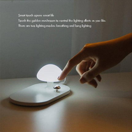Mushroom USB Wireless Charging Night Light