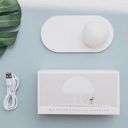 Mushroom USB Wireless Charging Night Light