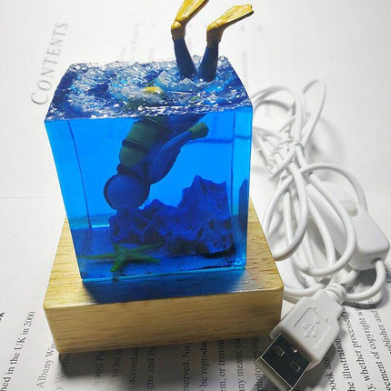 Ocean Scuba Diver Lamp