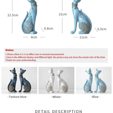 European Cute Resin Cat Figurines