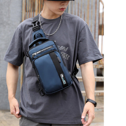 Anti-Theft USB Charging Waterproof Crossbody Bag