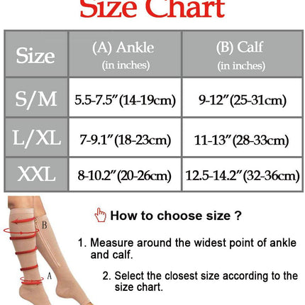 Unisex Knee Length Slim Compression Socks