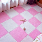 Pink White / 10pcs 30x30x1cm