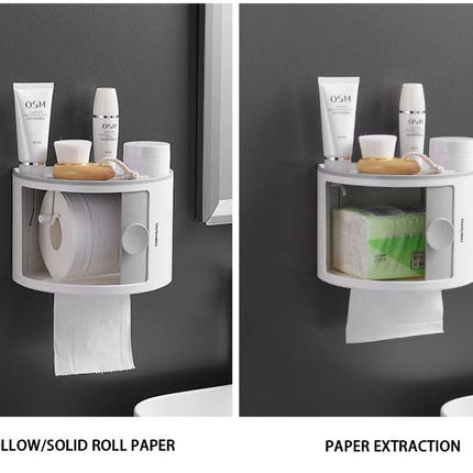 Waterproof Multi-Layer Toilet Paper Holder Shelf