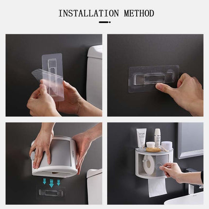 Waterproof Multi-Layer Toilet Paper Holder Shelf
