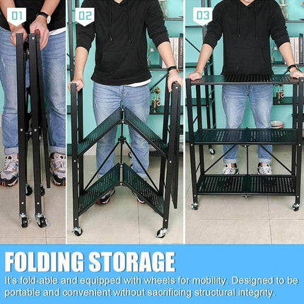 Multifunctional Foldable Storage Rack Organizer