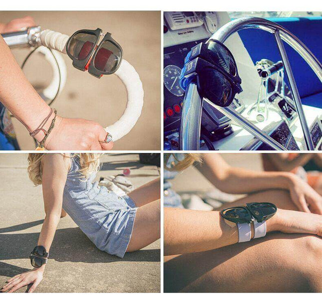 Folding Roll Wristband Sunglasses