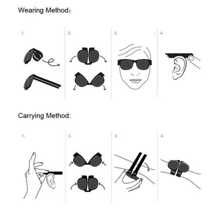 Folding Roll Wristband Sunglasses