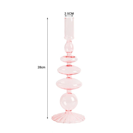 Nordic Stylish Bubble Glass Candle Holder