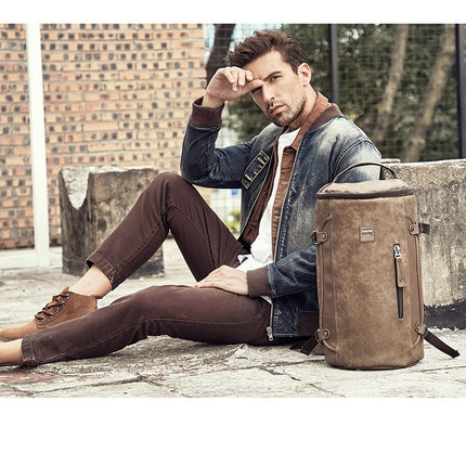 Leather Simple Style Vintage Men's Backpack