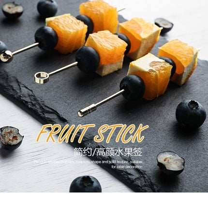Elegant Stainless Steel Fruit Fork Jar
