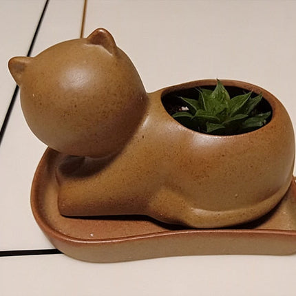 Elephant Minimal Ceramic Flower Pot