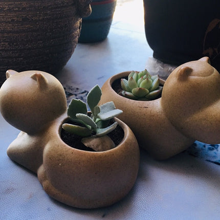 Elephant Minimal Ceramic Flower Pot