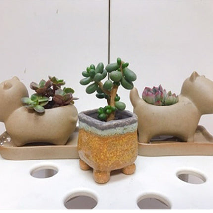 Elephant Minimal Ceramic Flower Pot