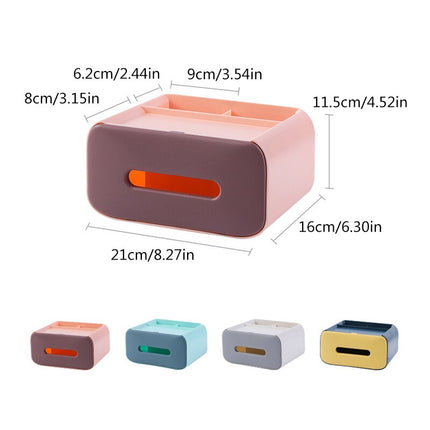 Nordic Minimal Tissue Box Desk Organizer