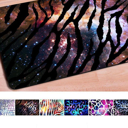 Galaxy Space Welcome Leopard Mat