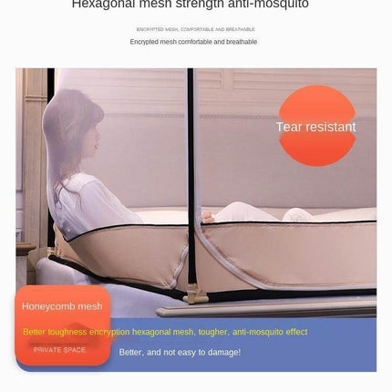 Drop-Resistant Bed Mosquito Net