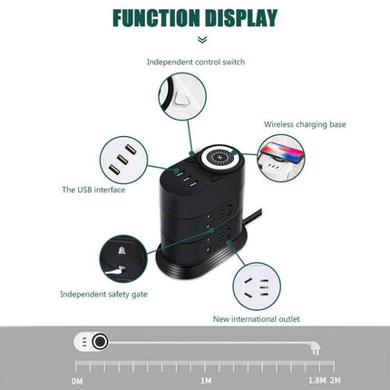 Intelligent Wireless Charging Multifunctional Socket