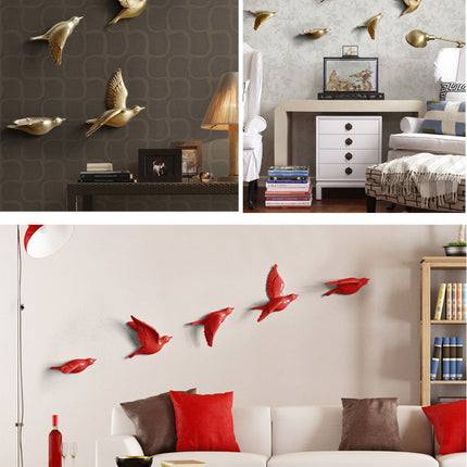 Free Flying Birds Resin Wall Decor