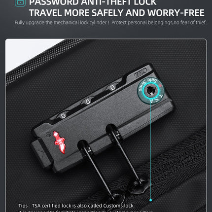 Elegant Anti-Theft USB Travel Backpack