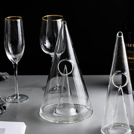 Creative Pyramid Glass Wine Decanter