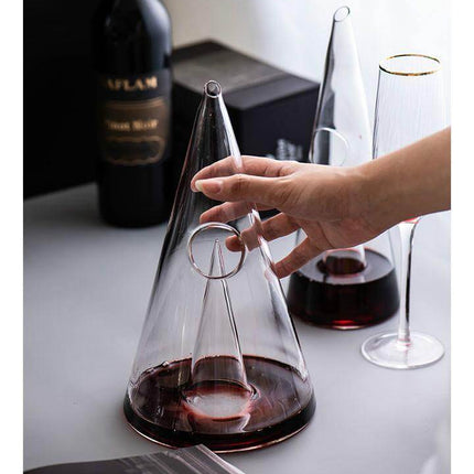 Creative Pyramid Glass Wine Decanter