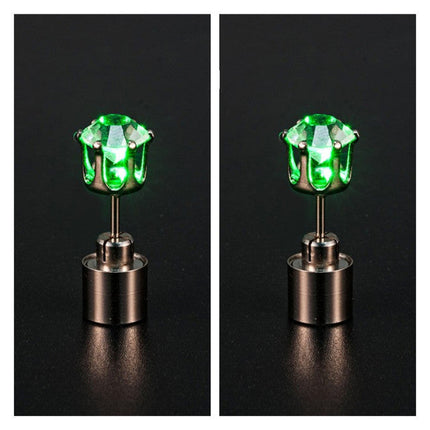 Korean Style LED Colorful Zircon Earrings