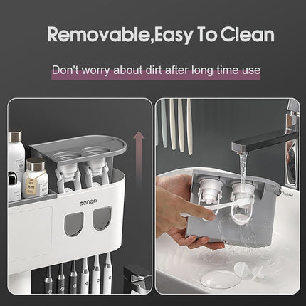 Automatic Toothpaste Squeezer Bathroom Storage Rack