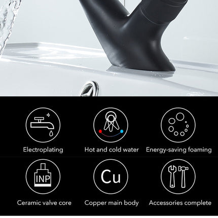 Creative Chrome Waterfall Elegant Faucet