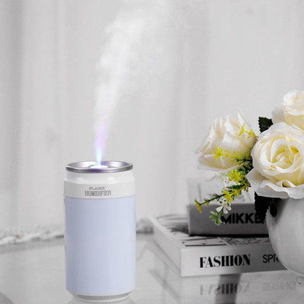 Portable Ultrasonic Bottle Air Humidifier with Mini Lamp