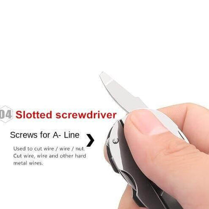 6in1 Foldable Travel Camping Keychain Tool Kit