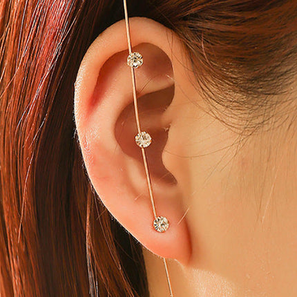 Crystal Vintage Long Wrap Earrings
