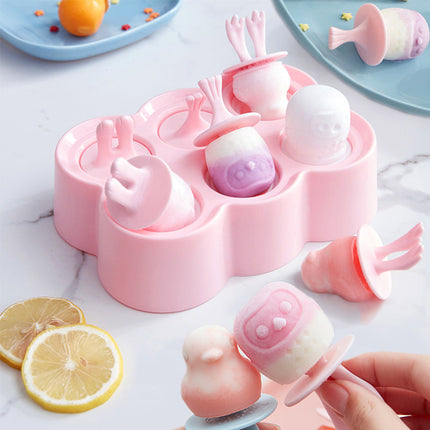 Cute Animal Shape Ice Cream Popsicle Mold