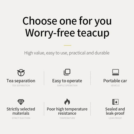 Double Glass Portable Eco-Friendly Tea Infuser