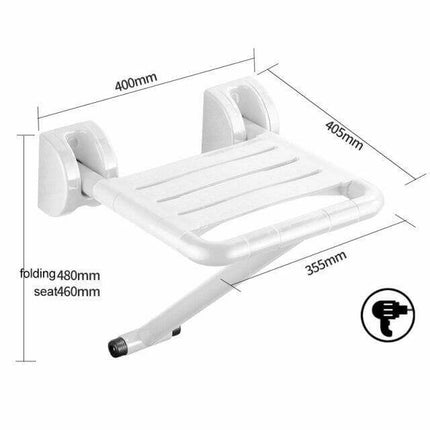 Stainless Steel Wall Mounted Folding Stool