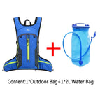 Blue with water bag