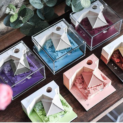 Creative 3D Ancient Architectural Creative Paper