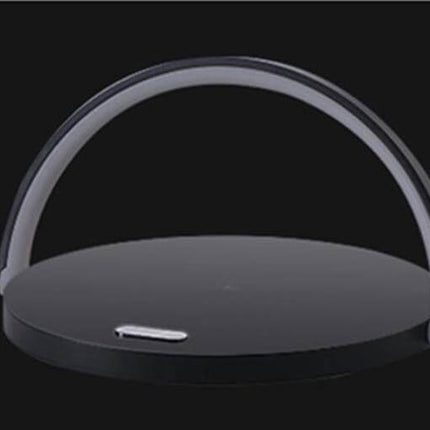 Wooden Base Wireless Charger Speaker Table Lamp