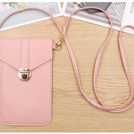 Transparent Women Wallet Shoulder Phone  Case