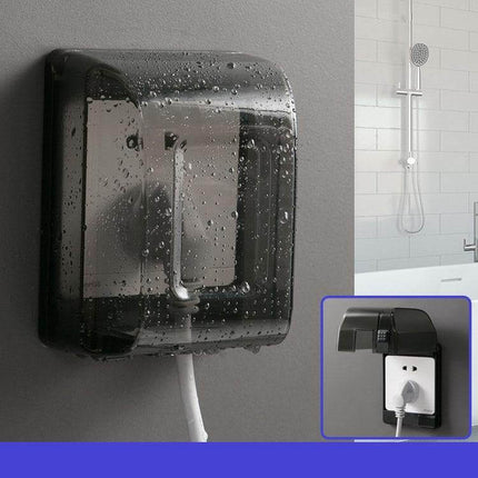 Bathroom Waterproof Large Transparent Socket Protective Box