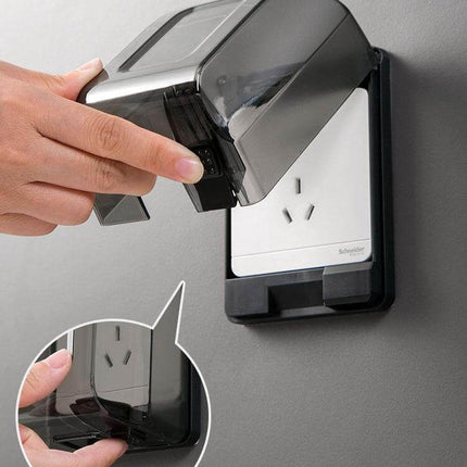 Bathroom Waterproof Large Transparent Socket Protective Box