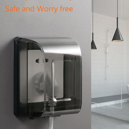 Bathroom Waterproof Large Transparent Socket Protective Box