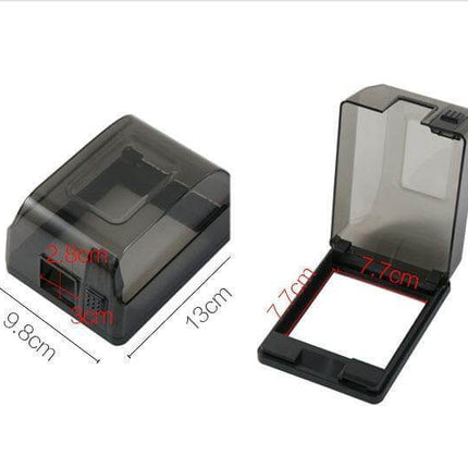 Bathroom Waterproof Large Transparent Socket Protective Box