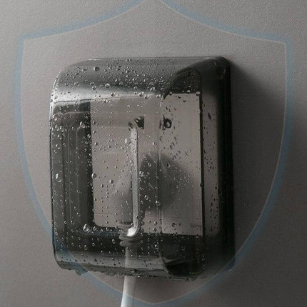Bathroom Waterproof Large Transparent Socket Protective Box
